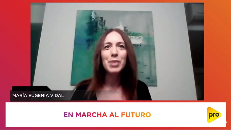 Marcha por el futuro María eugenia Vidal